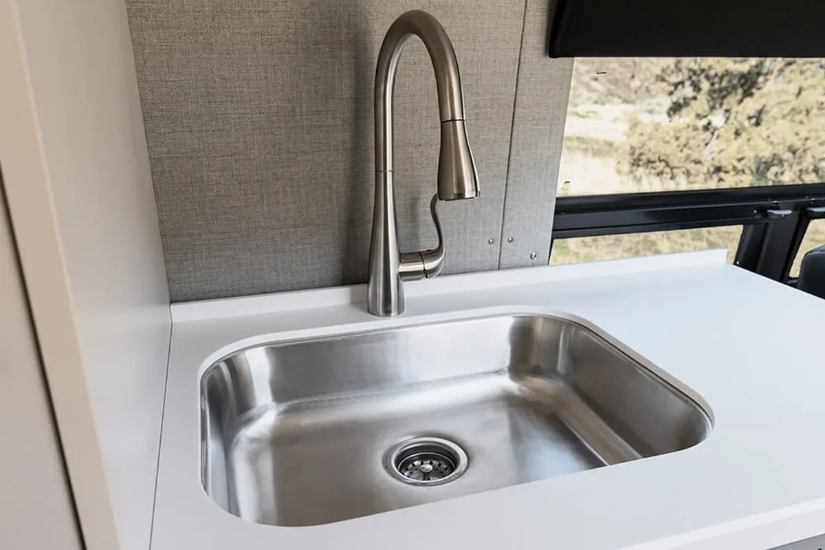 OutsideVan_Approach_Interior_StainlessSteelSink